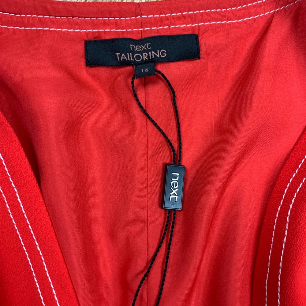 Next Tailoring Wrap Dress Kimono Sleeve Neon 12 - Picture 4 of 8